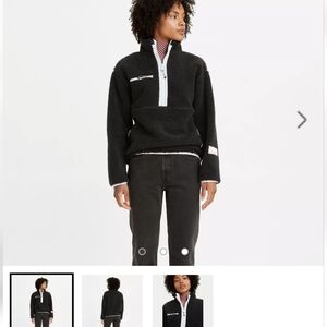 Levis sherpa pullover sweater